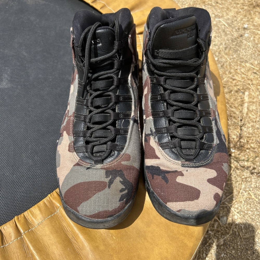 Air Jordan 10 Men's Retro 'Woodland Camo' Basketball Shoes Size 11 310805-201 - Picture 2 of 7